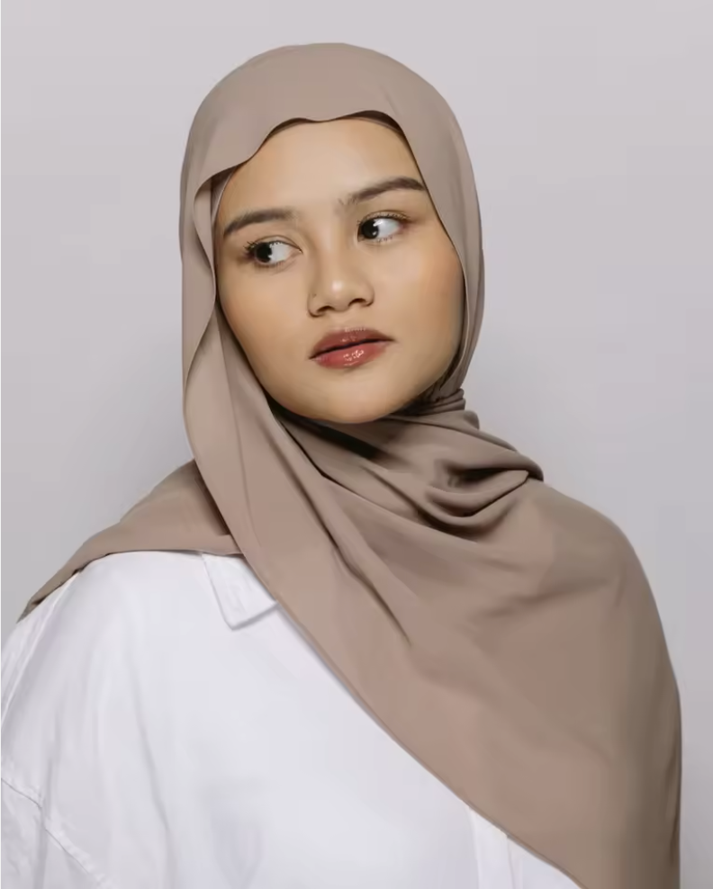Hijab Magnétique en Mousseline – Facile à Porter et Élégant